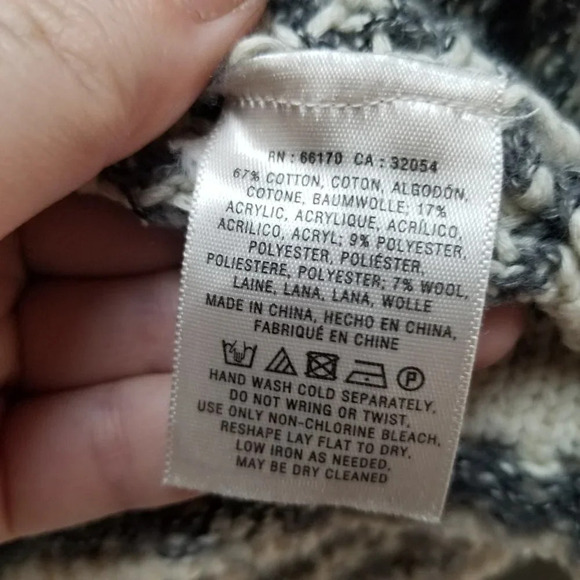 Anthropologie HWR Chunky  Knit Long Cardigan Pockets Grey S - Picture 6 of 10